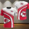 NFL Kansas City Chiefs Red White T-Shirt V2