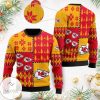NFL Kansas City Chiefs Red Yellow Ugly Christmas Sweater V2