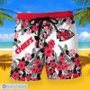 NFL Kansas City Chiefs Tropical Flower Men Beach Shorts