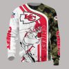 NFL Kansas City Chiefs White Red Camo Sweatshirt