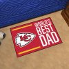 NFL Kansas City Chiefs World’s Best Dad Rubber Doormat