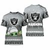 NFL Las Vegas Raiders Baby Yoda Christmas T-Shirt