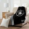 NFL Las Vegas Raiders Black Silver Fleece Blanket V2