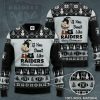 NFL Las Vegas Raiders Black Silver Merry Christmas Sweater