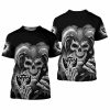 NFL Las Vegas Raiders Black Skull Demon T-Shirt