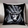NFL Las Vegas Raiders Black Square Pillow Case