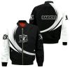 NFL Las Vegas Raiders Black White Bomber Jacket