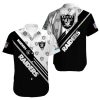 NFL Las Vegas Raiders Black White Hawaiian Shirt