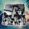 NFL Las Vegas Raiders Coconut Tree Men Beach Shorts