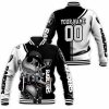 NFL Las Vegas Raiders Custom Name Number Jack Skellington Baseball Jacket