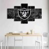 NFL Las Vegas Raiders Dark City 5 Panel Canvas