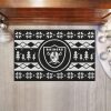 NFL Las Vegas Raiders Holiday Rubber Doormat