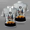NFL Las Vegas Raiders Jack Skellington Halloween Polo Shirt