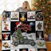 NFL Las Vegas Raiders Merry Christmas Quilt Blanket