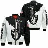 NFL Las Vegas Raiders Silver Black Bomber Jacket