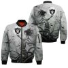 NFL Las Vegas Raiders Silver Limited Bomber Jacket