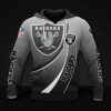 NFL Las Vegas Raiders Silver Pullover Hoodie