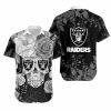 NFL Las Vegas Raiders Skull Roses Hawaiian Shirt