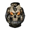 NFL Las Vegas Raiders Skull Smoke Zip Up Hoodie V2