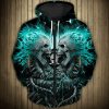 NFL Las Vegas Raiders Skull Zip Up Hoodie