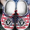 NFL Las Vegas Raiders USA Flag Breaking Wall Crocs