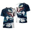 NFL Los Angeles Chargers Black Blue Monster T-Shirt