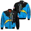 NFL Los Angeles Chargers Blue Black Bomber Jacket V11