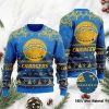 NFL Los Angeles Chargers Blue Gold Ugly Christmas Sweater