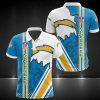 NFL Los Angeles Chargers Blue White Polo Shirt