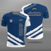NFL Los Angeles Chargers Blue White T-Shirt V3