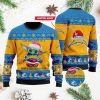 NFL Los Angeles Chargers Custom Name Baby Yoda Ugly Christmas Sweater