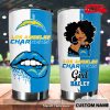NFL Los Angeles Chargers Custom Name Lips Tumbler