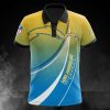 NFL Los Angeles Chargers Gold Blue Skull Polo Shirt
