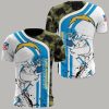 NFL Los Angeles Chargers White Blue Camo T-Shirt