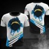 NFL Los Angeles Chargers White Blue T-Shirt