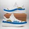 NFL Los Angeles Chargers White Blue Yeezy Boost Sneakers
