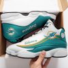 NFL Miami Dolphins Air Jordan 13 Shoes White Aqua