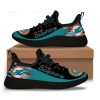 NFL Miami Dolphins Aqua Black Reze Sneakers