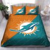 NFL Miami Dolphins Aqua Orange Bedding Set