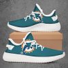 NFL Miami Dolphins Aqua Yeezy Boost Sneakers