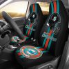 NFL Miami Dolphins Black Helmet Car Seat Covers