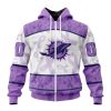 NFL Miami Dolphins Custom Name Number Fight Cancer Zip Up Hoodie