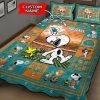 NFL Miami Dolphins Custom Name Snoopy Bedding Set