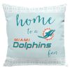 NFL Miami Dolphins Home To A Fan Square Pillow Case
