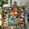NFL Miami Dolphins Legends Orange Quilt Blanket