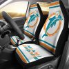 NFL Miami Dolphins Logo White Car Seat Covers