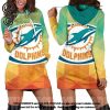 NFL Miami Dolphins Logo Women Hoodie Dress