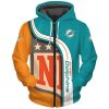 NFL Miami Dolphins Special Design Zip Up Hoodie