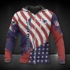 NFL New England Patriots American Flag Zip Up Hoodie