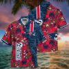 NFL New England Patriots Coconut Beach Red Black Hawaiian Shirt